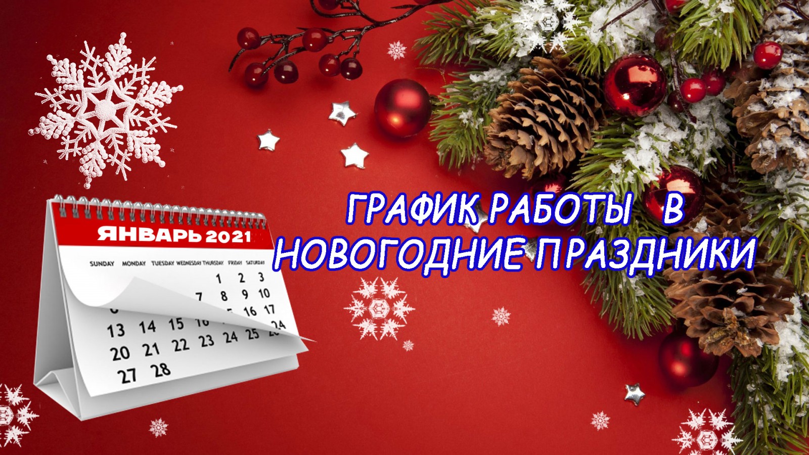 График работы клиник в период новогодних праздников 2021. Фото
